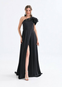 Rochie lunga din satin Cod:N9319
