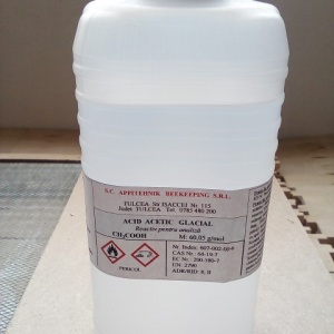 Promotie BF 22.11-06.12.2020 Acid acetic glacial puritate 99% - food grade (grad alimentar) - flacon 1 kg -15 lei