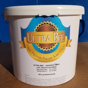 Ultra Bee inlocuitor de polen galeata 18 kg - 342 lei