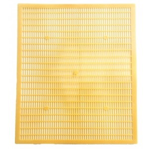 Gratie Hanneman plastic, 10 rame, culoare galbena, 42 x 50 cm