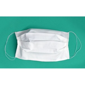 Masca textila reutilizabila alba - set 10 bucati