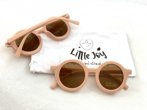 Ochelari de soare cu protectie UV pentru copii - unisex - soft pink