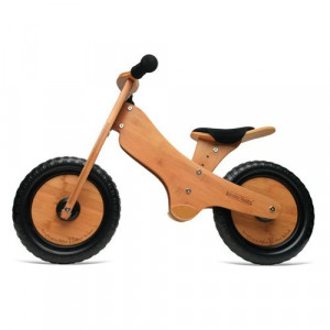 Bicicleta de echilibru fara pedale din bambus - maro - Kinderfeets
