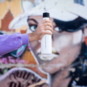 Sticla termos din otel inoxidabil - 350 ml - Mono White - Cool Bottles