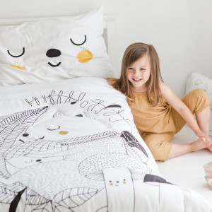 Lenjerie - Pilota Squirrel Toddler Comforter- Rookie Humans