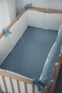 Aparatoare pentru patut bebelusi handmade - alb