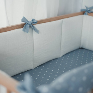 Aparatoare pentru patut bebelusi handmade - alb