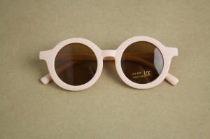 Ochelari de soare cu protectie UV pentru copii - unisex - soft pink