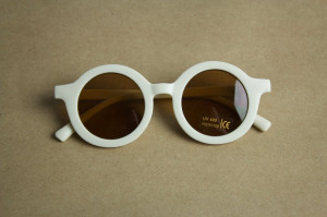 Ochelari de soare cu protectie UV pentru copii - unisex - beige