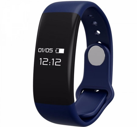 Bratara fitness smart RegalSmart H30-173 BT 4.0, monitorizare dinamica puls, Android, iOS, intrari apeluri,albastru