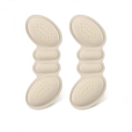 Set talonete din bumbac si spuma pentru calcaie culoarea pielii