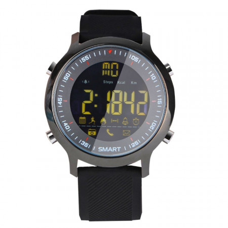 Ceas smartwatch RegalSmart Sport EX18-165 BT 4.0, Android, iOS, padometru, anti-lost, notificari, negru
