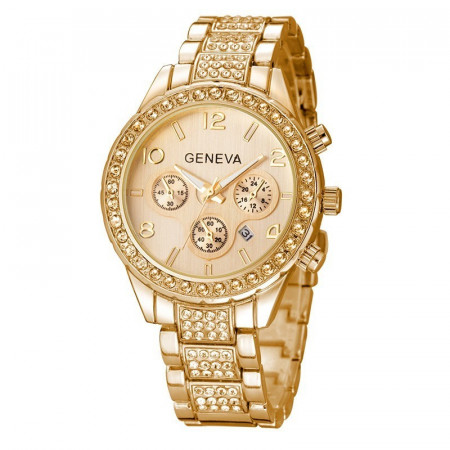Ceas de dama Geneva Polimnia gold
