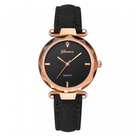 Ceas de dama Geneva Themis black black