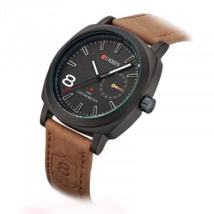 Ceas barbatesc Curren brown army