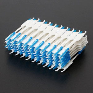 Perie interdentara din silicon, 200 bucati