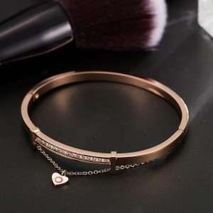 Set ceas de dama Zonfei auriu rose cu doua bratari