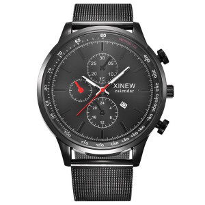 Ceas barbatesc black grid business
