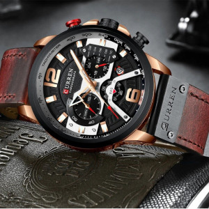 Ceas barbatesc Curren Cronograph Brown Adventure