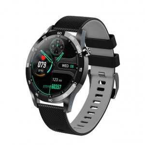 Ceas smartwatch F22L, ritm cardiac, nivel oxigen sange, padometru, iOS si Android, Bluetooth 4.0