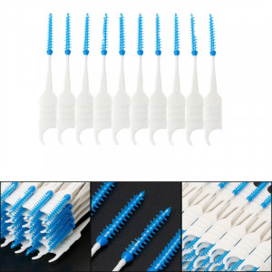 Perie interdentara din silicon, 200 bucati