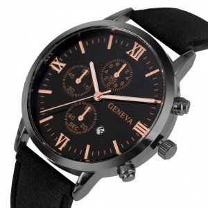 Set cadou cu ceas barbatesc Geneva si bratari elegante