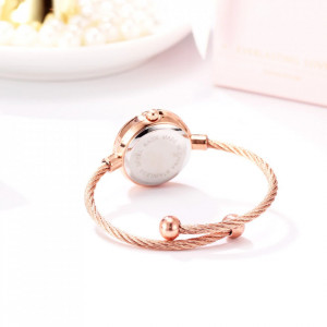 Set ceas de dama Lvpai white cu o bratara