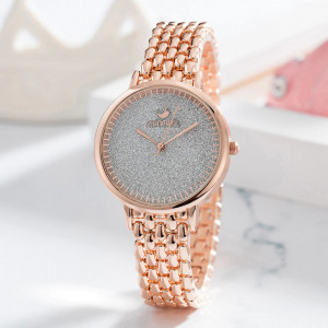 Set ceas de dama Zonfei auriu rose cu doua bratari
