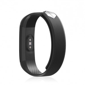 Bratara fitness smart HR BT 4.0, ritm cardiac, pedometru, remote camera, notificari, Android, iOS, vibratii, negru