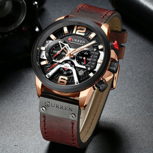 Ceas barbatesc Curren Cronograph Brown Adventure
