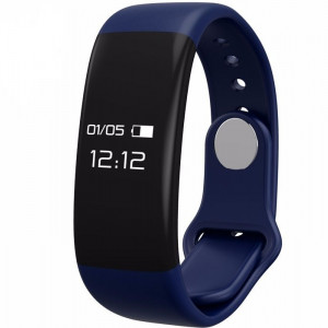 Bratara fitness smart RegalSmart H30-173 BT 4.0, monitorizare dinamica puls, Android, iOS, intrari apeluri,albastru