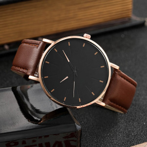 Set cadou cu ceas barbatesc CH0033 maro si trei bratari elegante