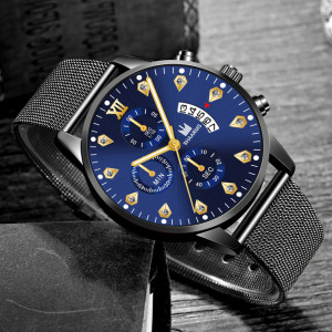 Ceas barbatesc Shaarms fashion albastru