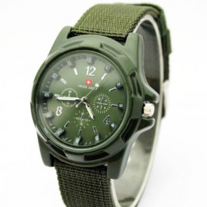 Ceas barbatesc Swiss Army green