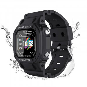 Ceas smartwatch i2, ritm cardiac, padometru, multi-sport, Android, iOS, bluetooth 4.0