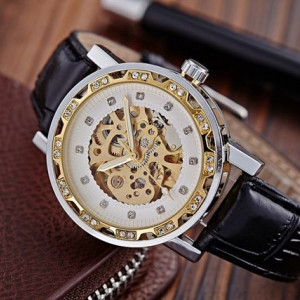 Ceas barbatesc automatic Winner gold business