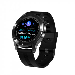 Ceas smartwatch F22, ritm cardiac, nivel oxigen sange, monitorizare somn, iOS si Android, Bluetooth 4.0