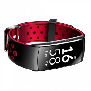 Bratara fitness smart Q8 bluetooth, Android, iOS, OLED 0.96 inch, heart rate, rosu