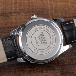 Ceas Barbatesc Swidu deep blue leather
