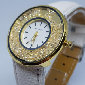 Ceas de dama Geneva Crystal alb