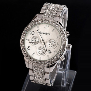Ceas de dama Geneva Polimnia silver