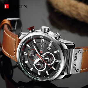 Ceas barbatesc Curren 8291 silver plate