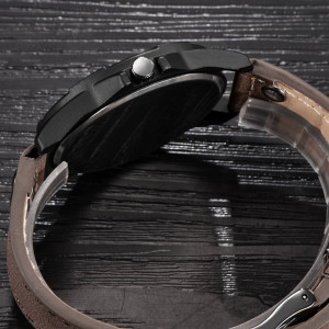 Ceas barbatesc Xinew brown calendar