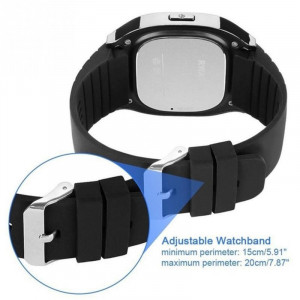 Ceas smartwatch RegalSmart M26-162 Bluetooth, ecran 1.5", barometru, pedometru, altimetru, notificari SMS, Facebook, Whatsapp, negru