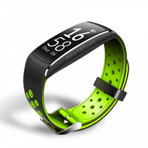 Bratara fitness smart Q8 bluetooth, Android, iOS, OLED 0.96 inch, heart rate, verde