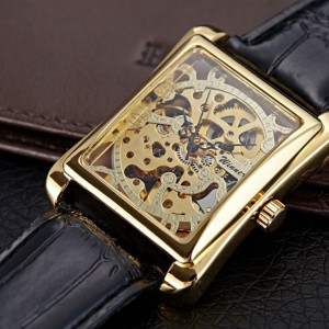 Ceas barbatesc mecanic Winner gold edition