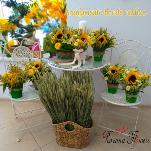 Aranjamente florale rustice