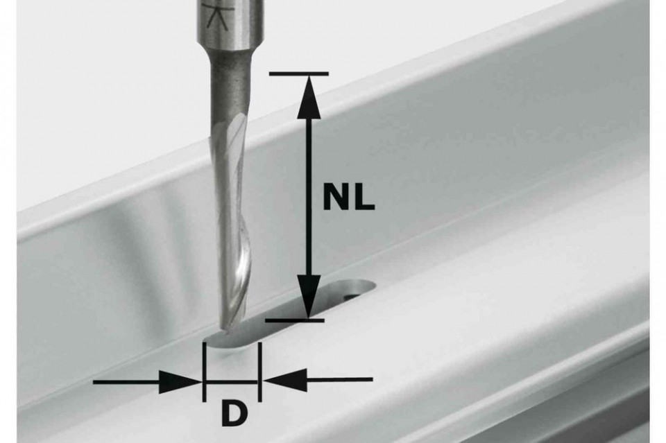 Freză pentru aluminiu hs s8 d5/nl23