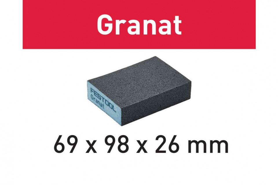 Bloc de şlefuire 69x98x26 220 gr/6 granat