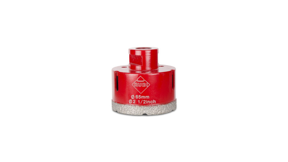 Carota diamantata pt. portelan, placi ceramice DryGres 65mm - RUBI-4916